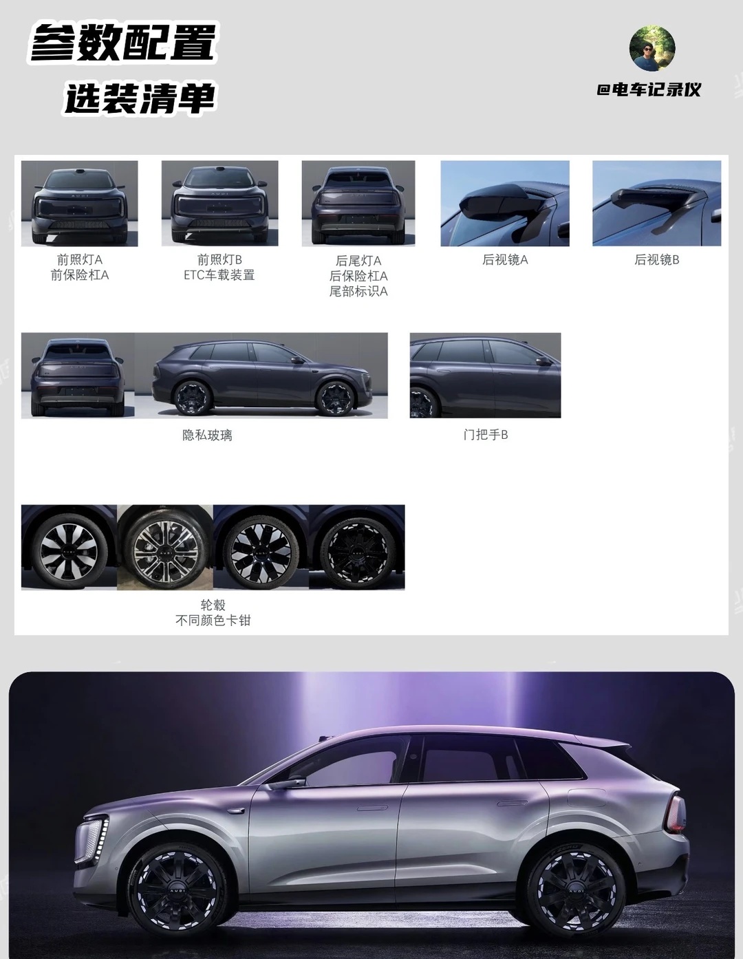 奥迪E7X登陆工信部‼️最全配置解析来啦