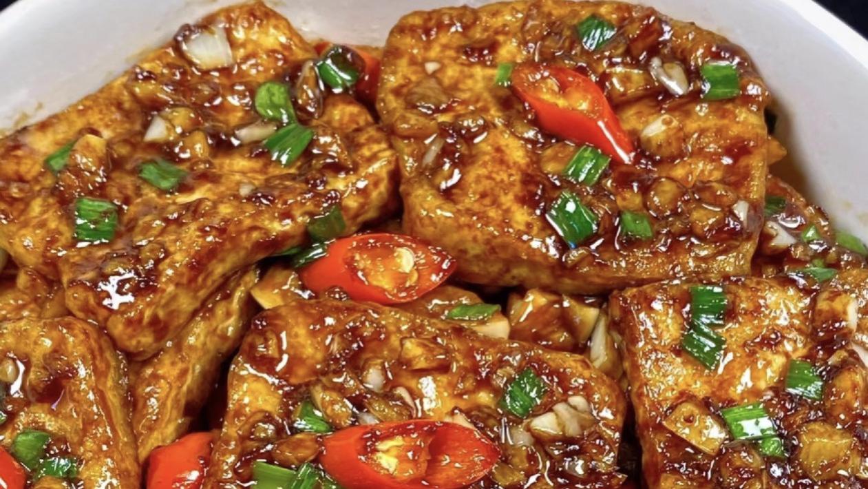 香煎脆皮豆腐：一口沦陷的家常美味