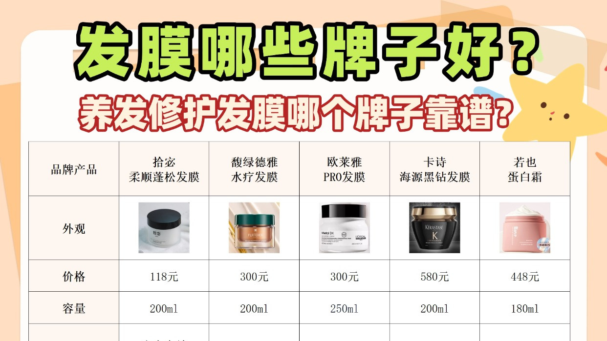 养发修护发膜哪个牌子靠谱？发膜哪些牌子好？发膜测评真实推荐！