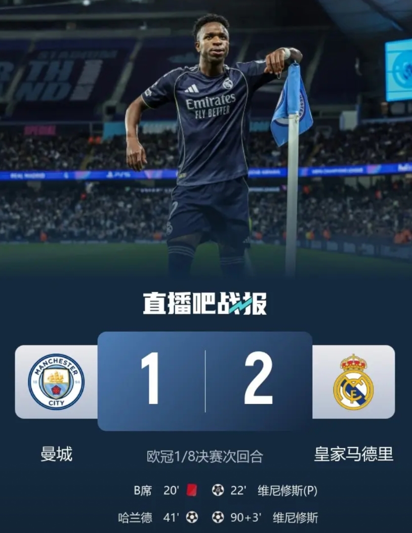 皇马：收着踢，做人留有余地！

巴黎：压着打，一点脸面不留！

皇马3：0曼城，