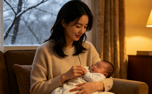 我妈伺候我坐月子，丈夫出差不归家，公婆也不露面，过年我直接回娘家，丈夫问我为啥，我只说了一句话