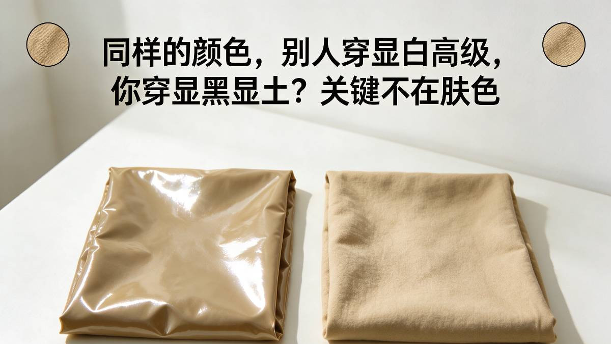 同样的颜色，别人穿显白高级，你穿显黑显土？关键不在肤色