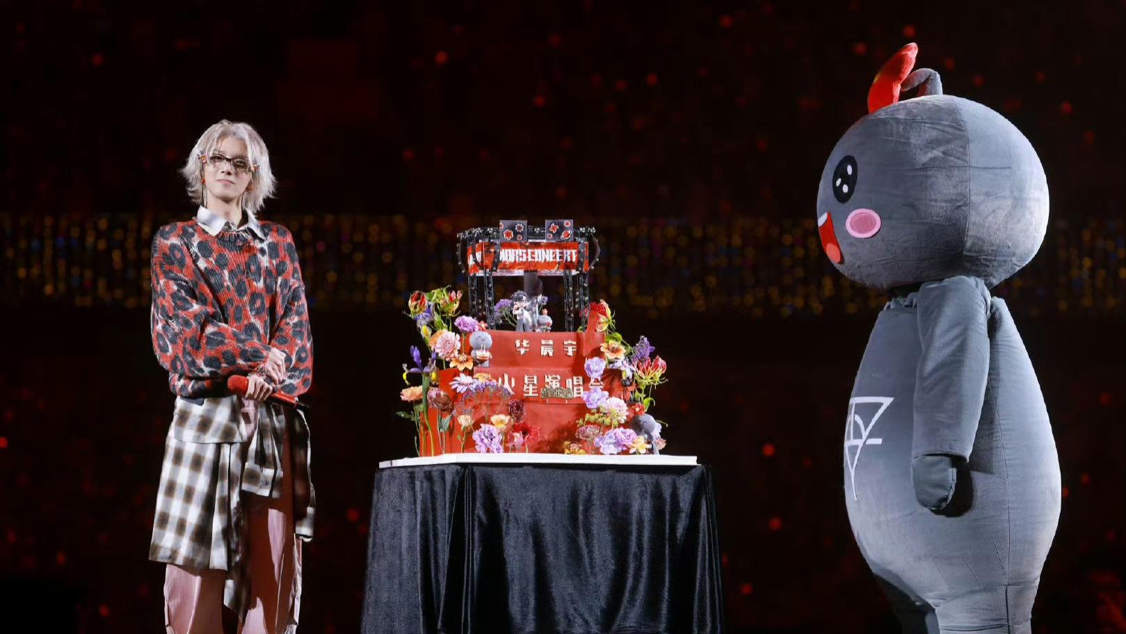 颈间一抹红：华晨宇“玫瑰骑士”的浪漫仪式