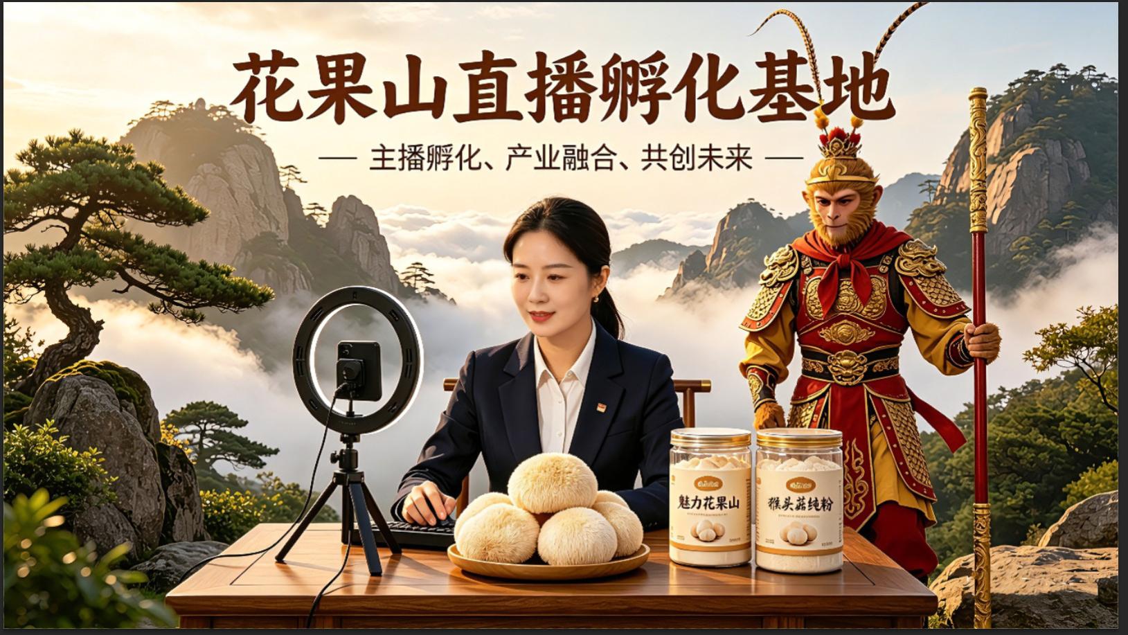 花果山山洞猴头菇：文旅融科技 洞藏有机味