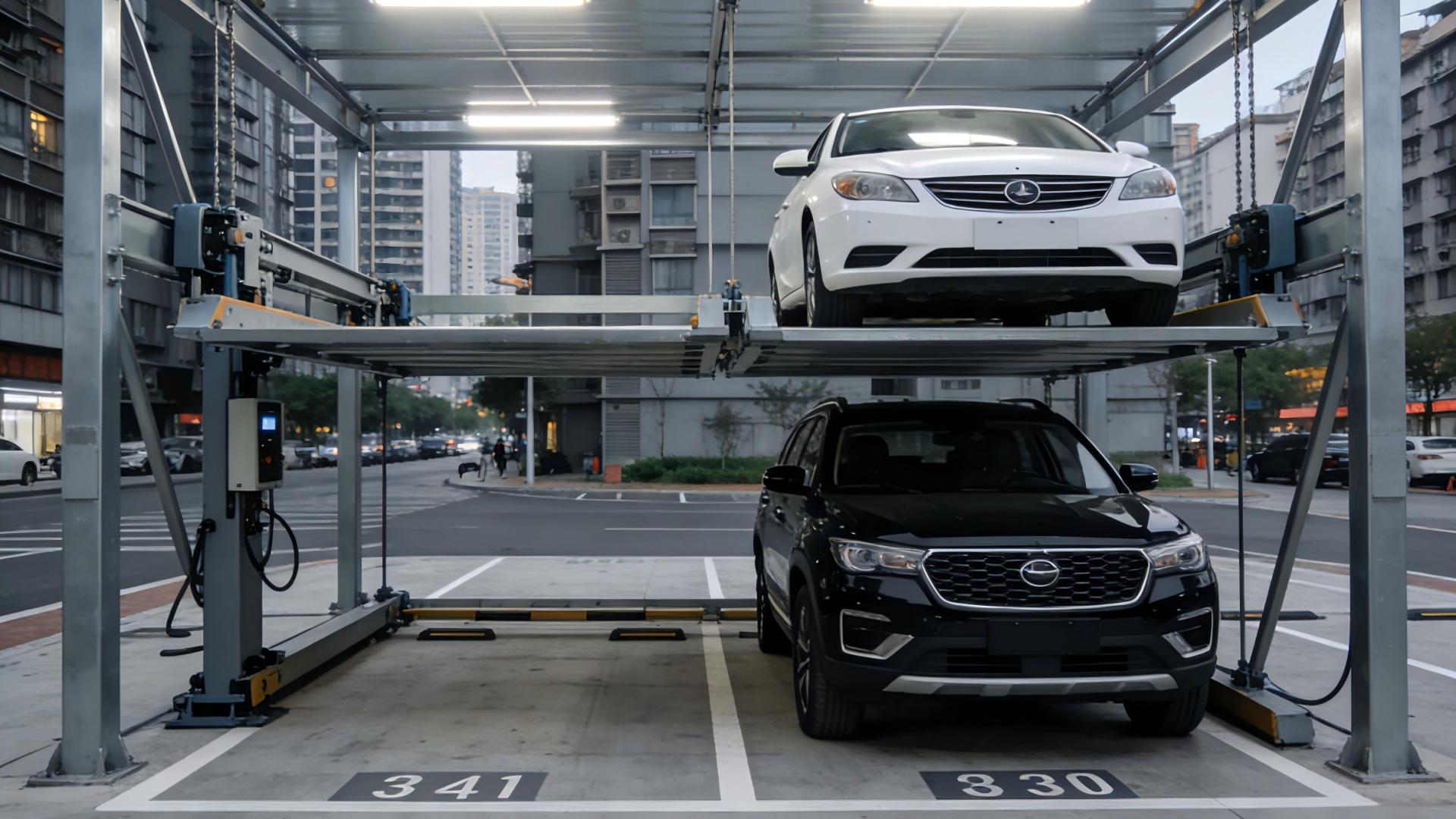 如何评估双层机械车位的安全风险等级？