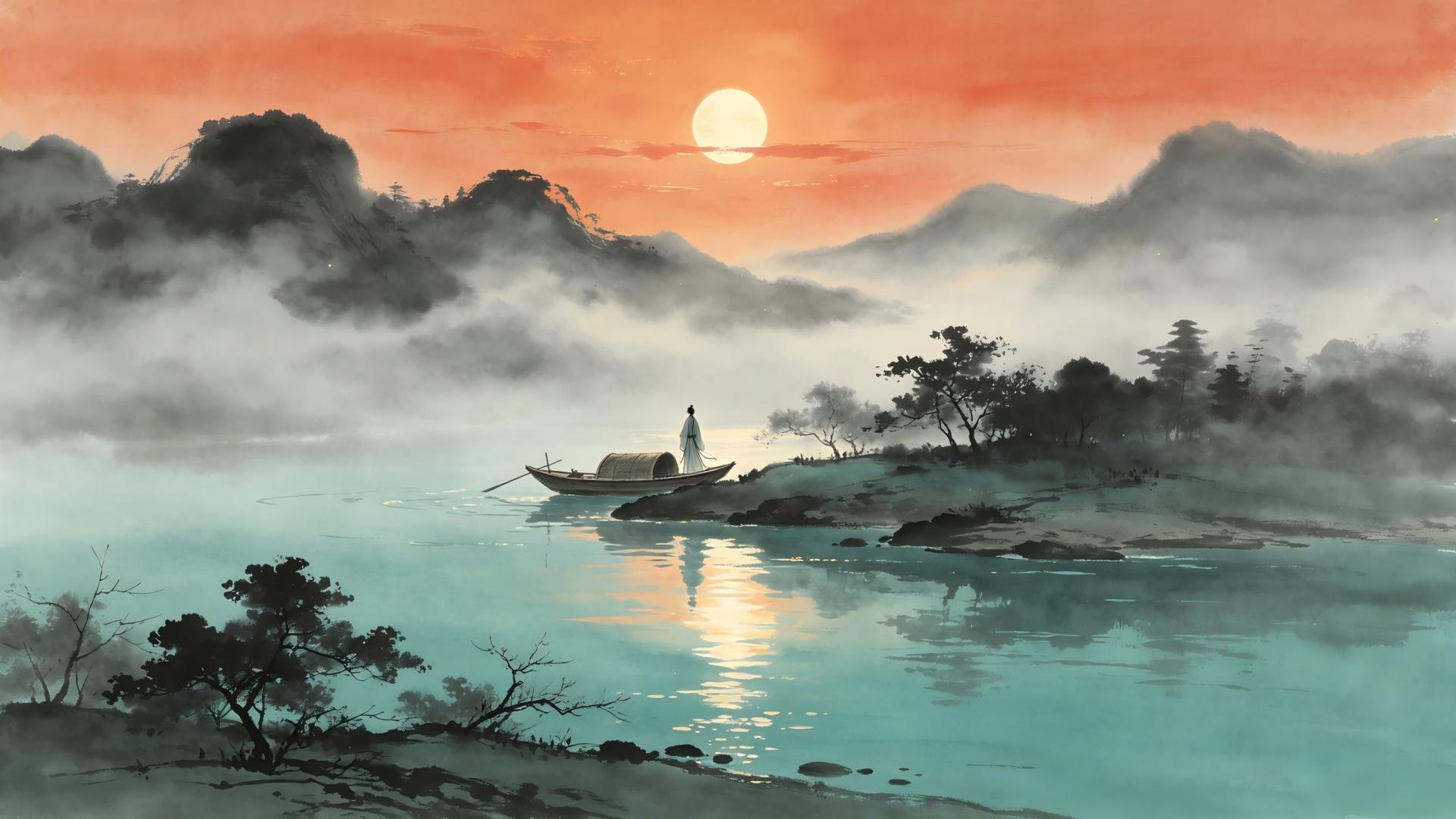 诗词鉴赏之《宿建德江》：通过对江边暮色的描写，抒发了诗人的羁旅漂泊之感