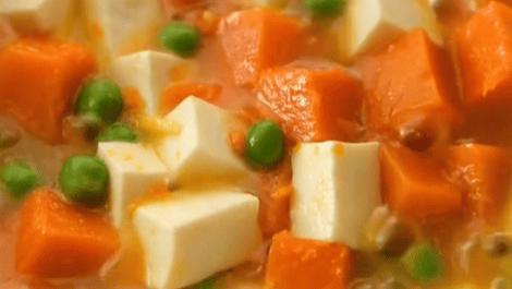 金汤南瓜豆腐煲：温暖素食的美味之选