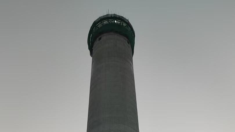 水泥烟筒建造工程顺利竣工 规范浇筑精工建造