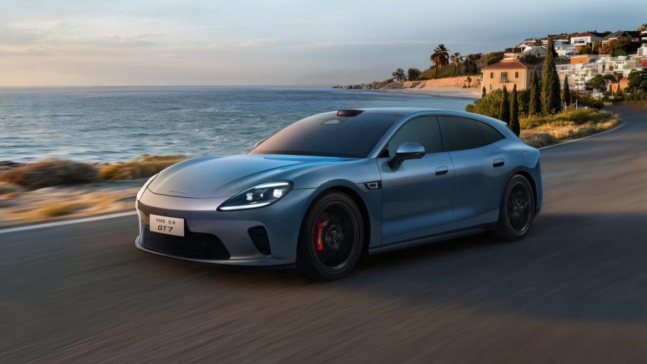 启境GT7广州首发！5050mm车长+3000mm轴距，华为三电机加持