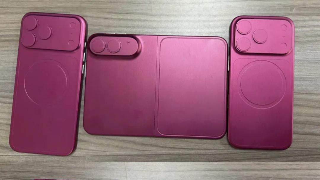 折叠屏 iPhone 和 iPhone 18 Pro 机模同时泄露，外观提前曝光