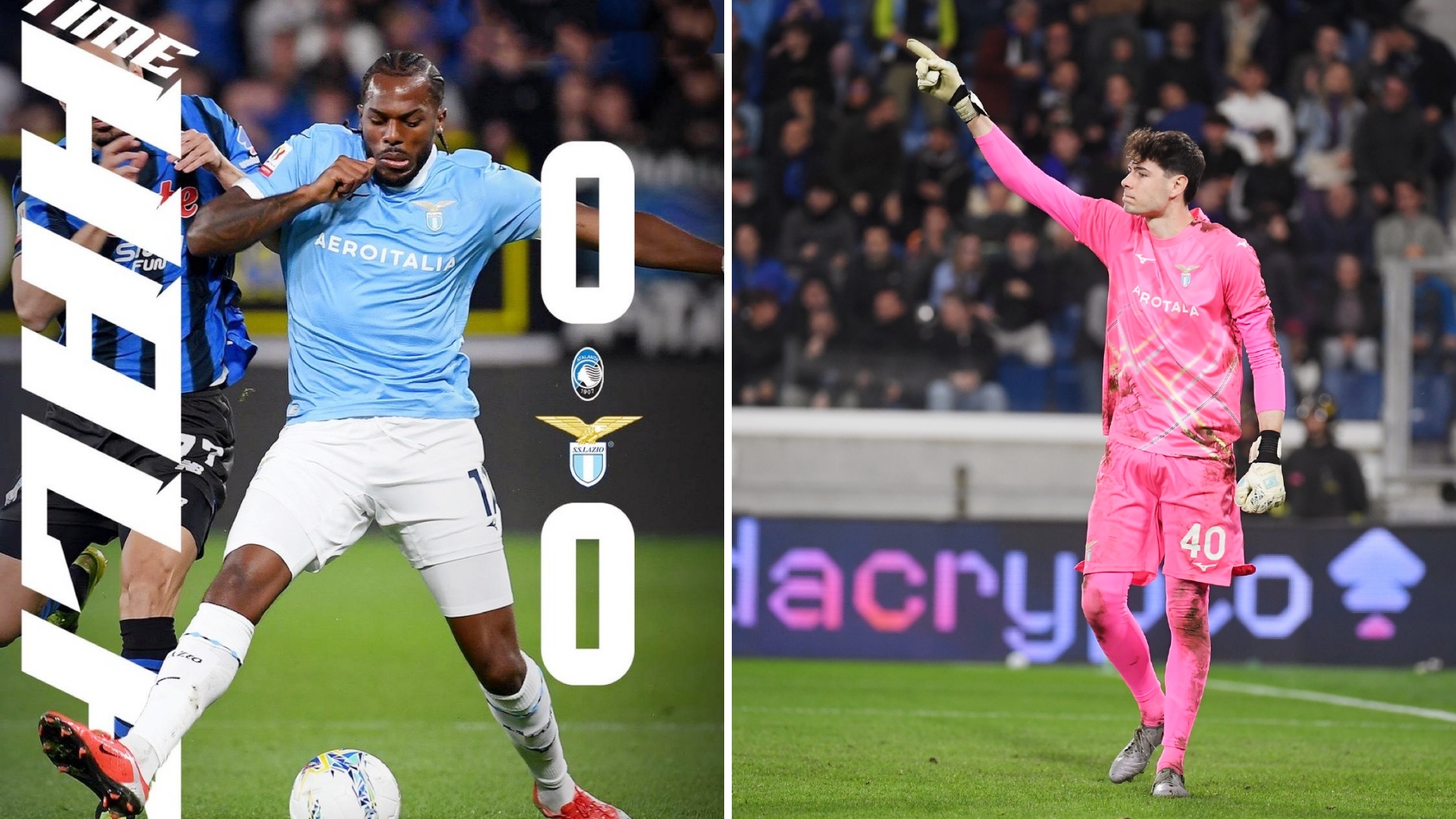 意大利杯：拉齐奥总比分5-4点球淘汰亚特兰大。 
莫塔四拒点球，拉齐奥将与国米争