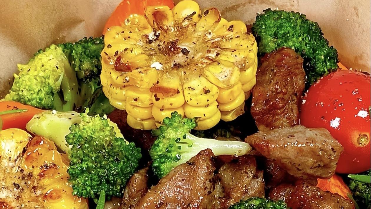 零失败空气炸锅时蔬烤牛肉，在家轻松复刻餐厅级美味