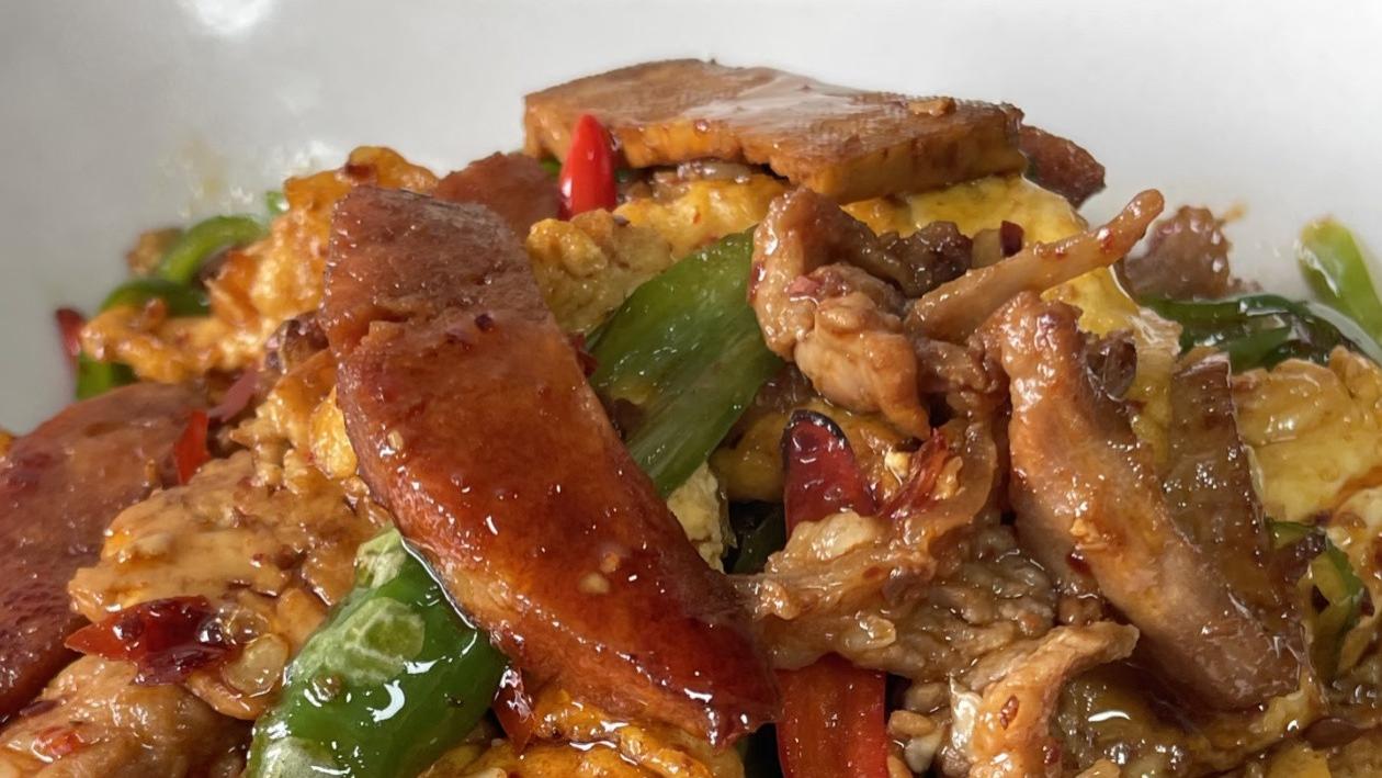 巨下饭农家一碗香，有菜有肉香到舔盘