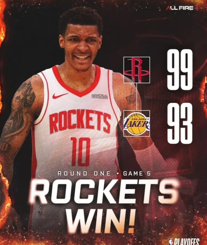 火箭大将小史密斯真是深得球队的偏爱！今天火箭在首轮G5客场以99：93战胜湖人，