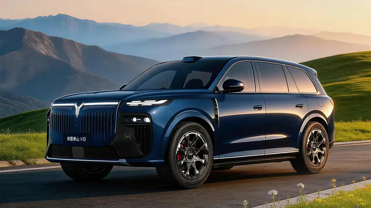 岚图泰山X8预售！6.1㎡庭院座舱+华为智驾，大五座SUV新标杆