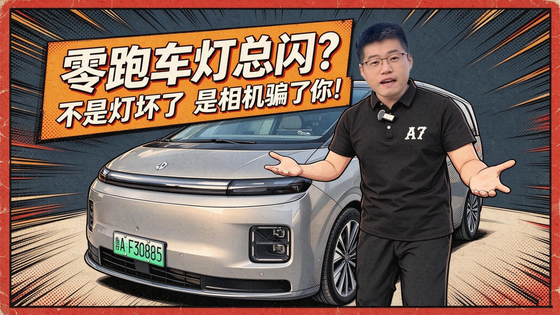 【零跑D99长测24】零跑车灯总闪？不是灯坏了是相机骗了你！