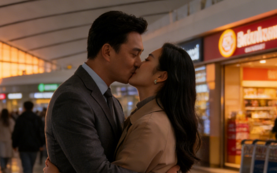 我去机场接妻子，却见她和陌生男子拥吻道别，我轻拍她肩头：亲爱的，不跟我介绍下吗？男子瞬间松开了手