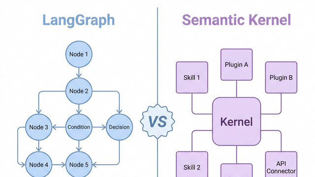 LangGraph vs Semantic Kernel：状态图与内核插件的两条技术路线对比