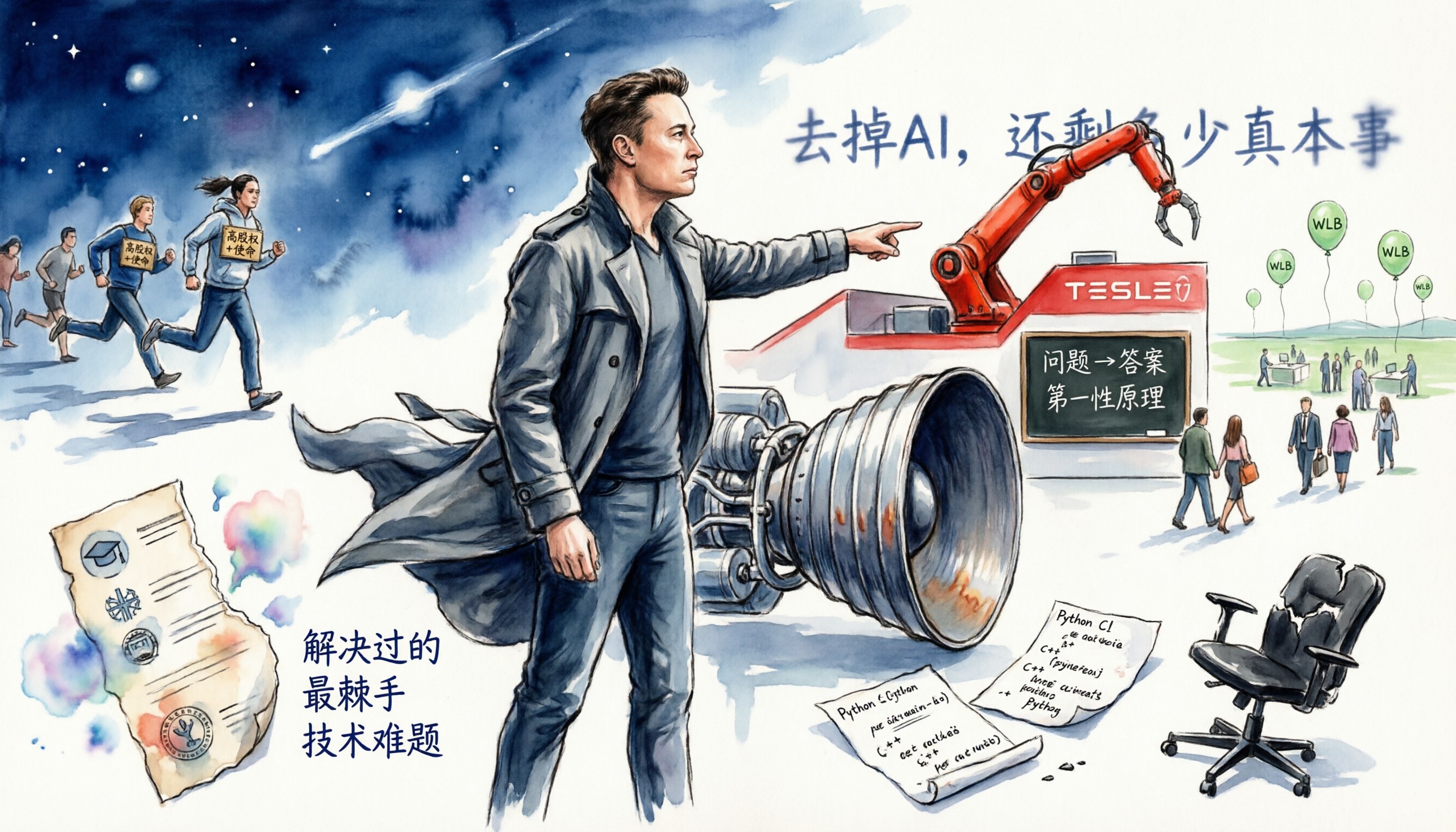 马斯克的用人哲学：当“硬核”成为2026年就业的照妖镜