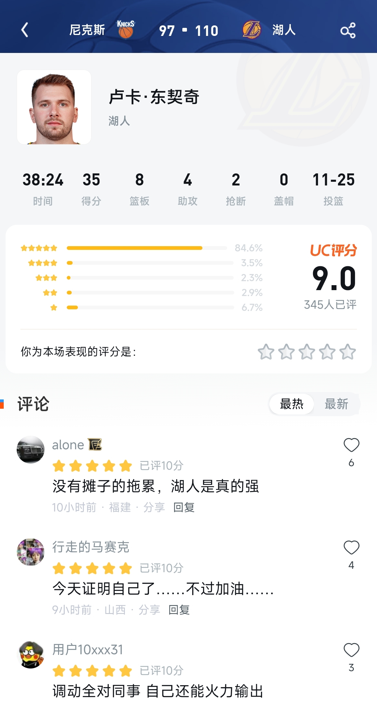 詹皇连续缺阵湖人却大胜东部第三！东契奇38分钟封神之战，'无詹胜率'数据曝光，到底谁才是真正的毒瘤？