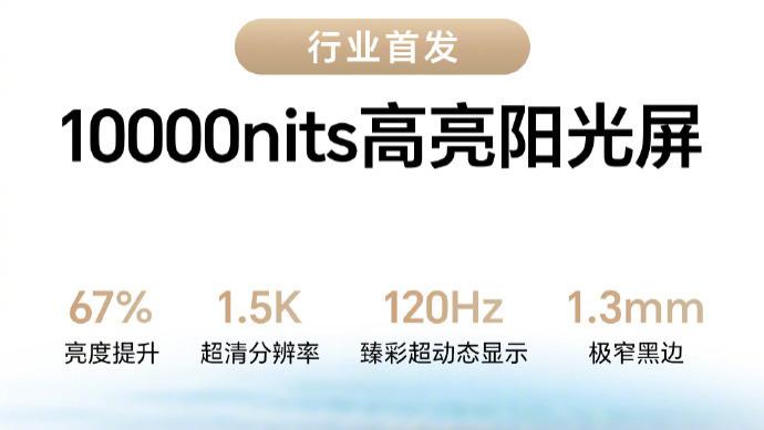 屏幕亮度破万！行业首个10000nits高亮阳光屏，荣耀把狠货搬上桌