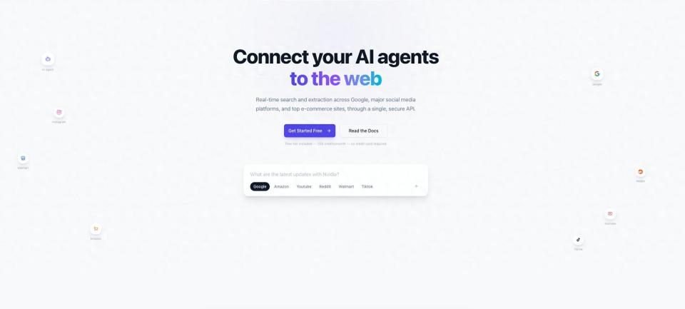 Scavio 推出统一实时搜索 API:助力 AI Agent 一键接入Google、Amazon及 YouTube 等各大平台 Scavio 推出统一实时搜索 API:助力 AI Agent 一键接入Google、Amazon及 YouTube 等各大平台