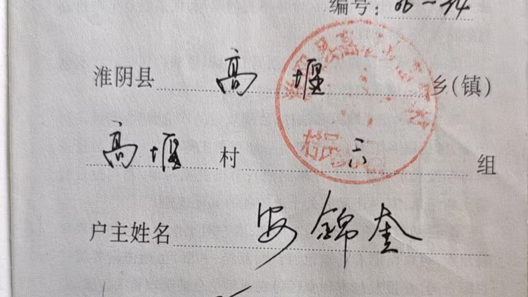 淮阴区高家堰镇高埝村安锦奎二十多年的土地维权之路