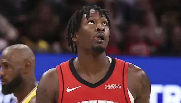 NBA季后赛，湖人112-108战胜火箭，系列赛大比分3-0领先。
火箭球员芬尼