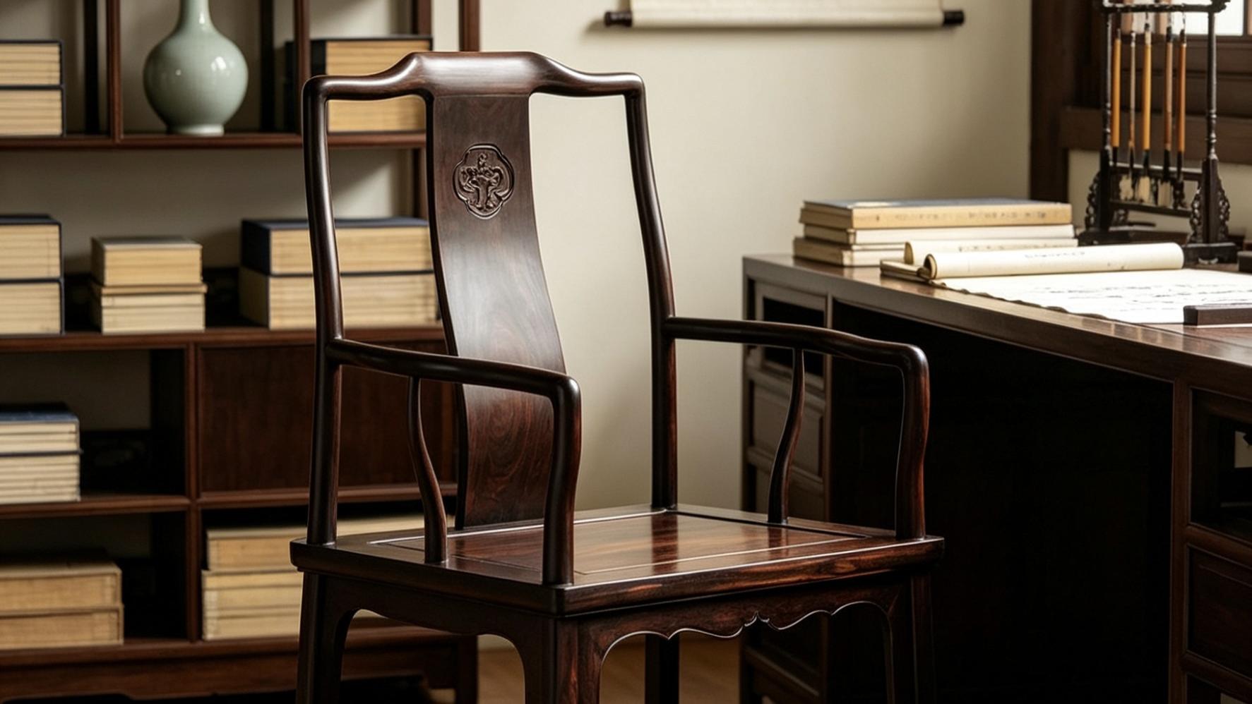 古法匠心复刻，大红酸枝，伍嘉恩款文椅