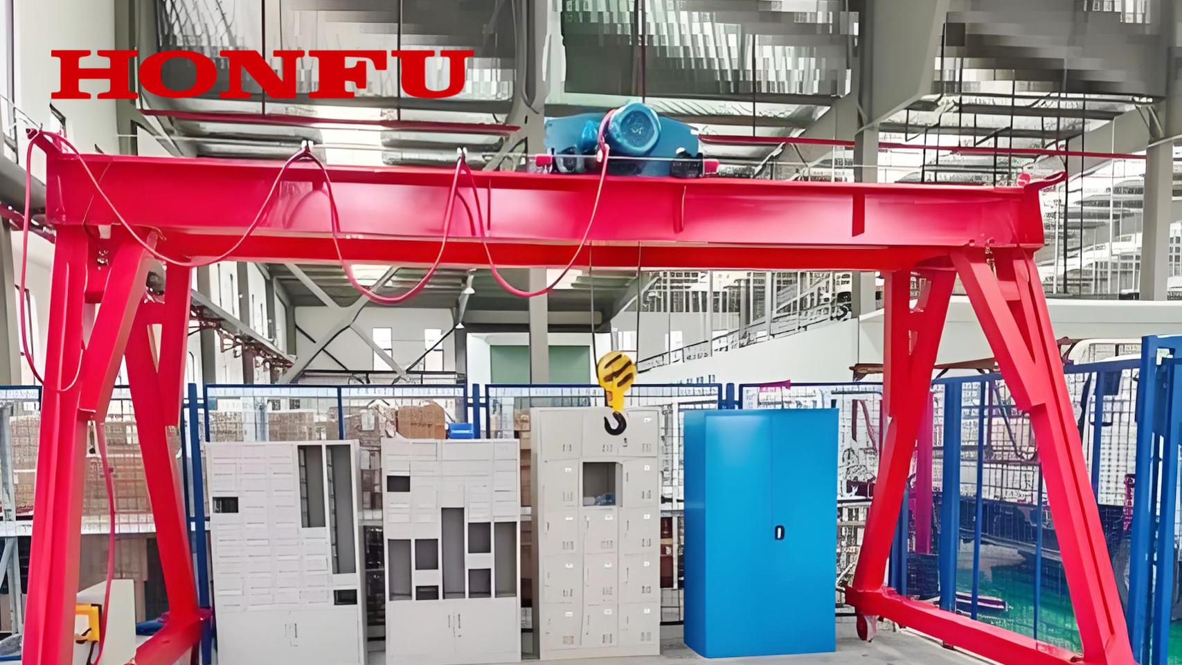 蓄电池龙门架如何安装？山东宏孚科技无轨龙门架优势说明