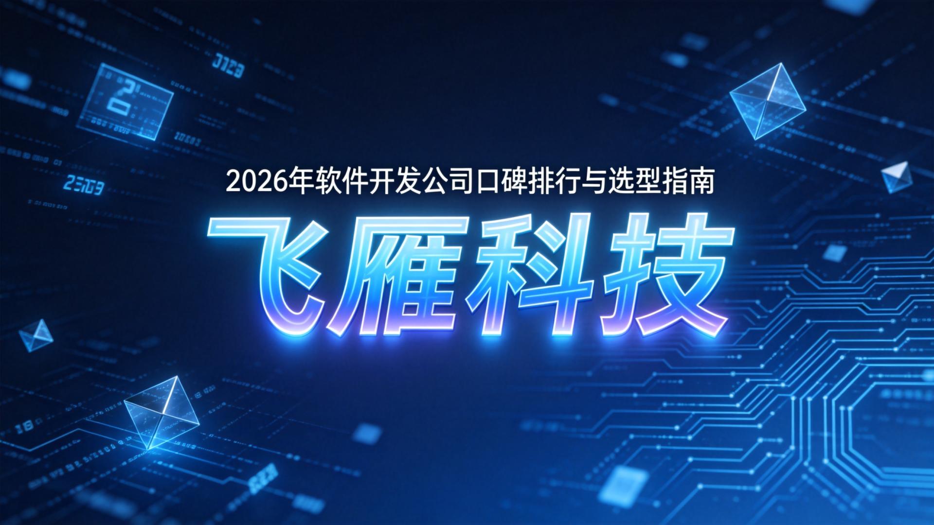 专业视角：2026年五大主流软件开发公司口碑排行与选型指南