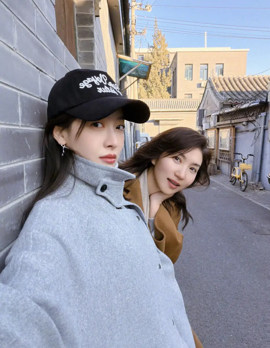 宋茜情人节晒与好姐姐陈好合照！二人拥抱贴贴感情好