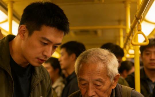 我毕业半年没工作，赶面试时给老人让座，被他否定到崩溃，转头他却就说：不用面了，我是老板，你被录了！