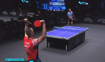 黄友政2比3普卡（7，-3，-4，10，-8），止步2026WTT太原常规挑战赛