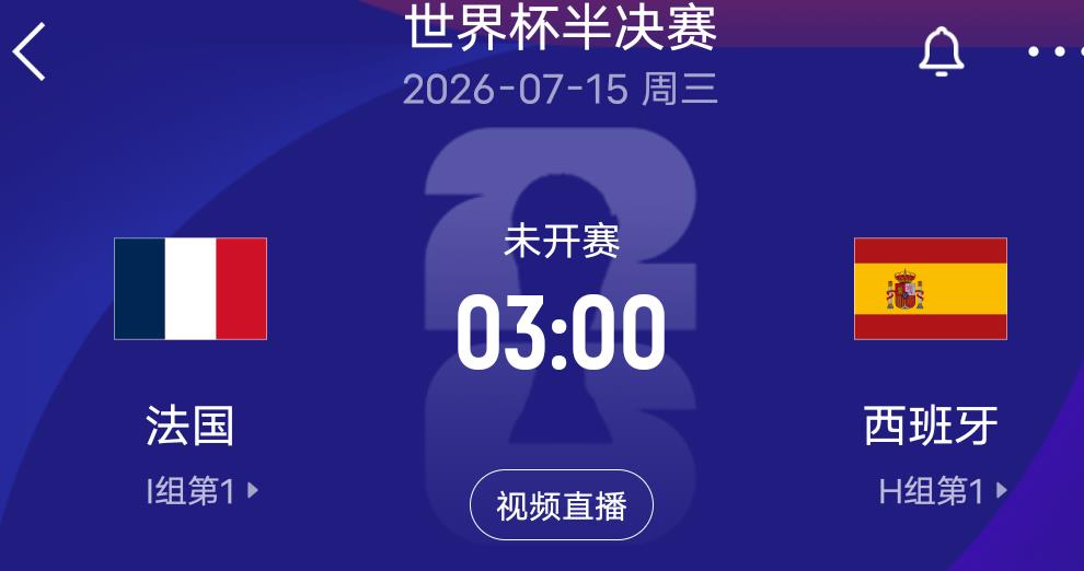 太强了！我把话撂这了，西班牙和法国谁晋级决赛就是冠军，原因有四点！

第一，
