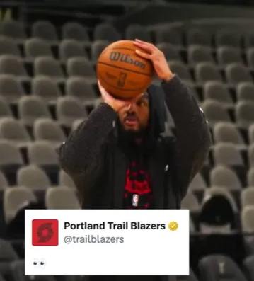 开拓者官方发布了一段达米安-利拉德的训练视频。
随后，不少媒体猜测，利拉德是否有