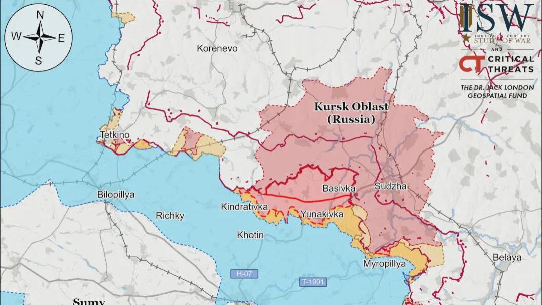 美国战争研究所最新消息，俄军正在猛攻苏梅和哈尔科夫，或将牵制南部乌军