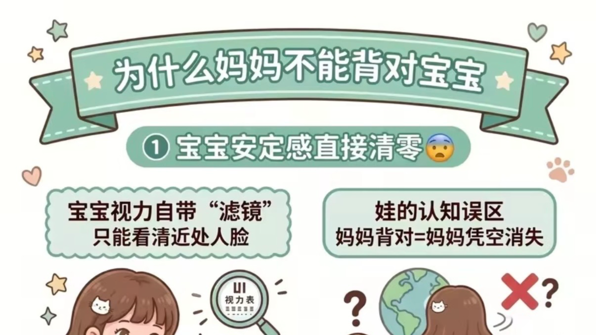 妈妈不要背对宝宝