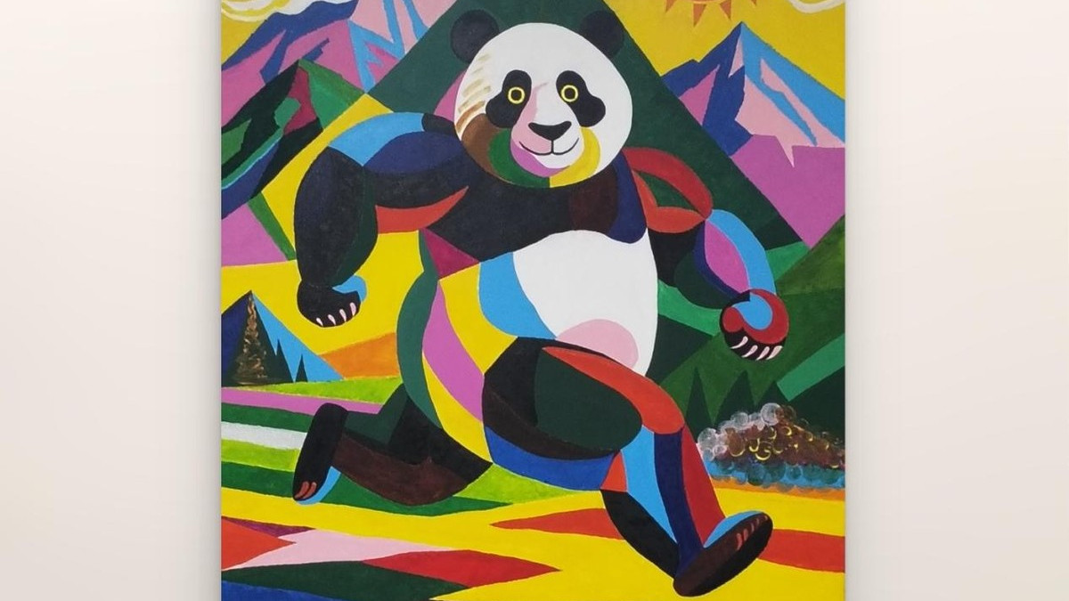 以当代艺术重构东方符号：李海湖“肌肉熊猫”绘画IP发布，诠释民族复兴的审美新维度