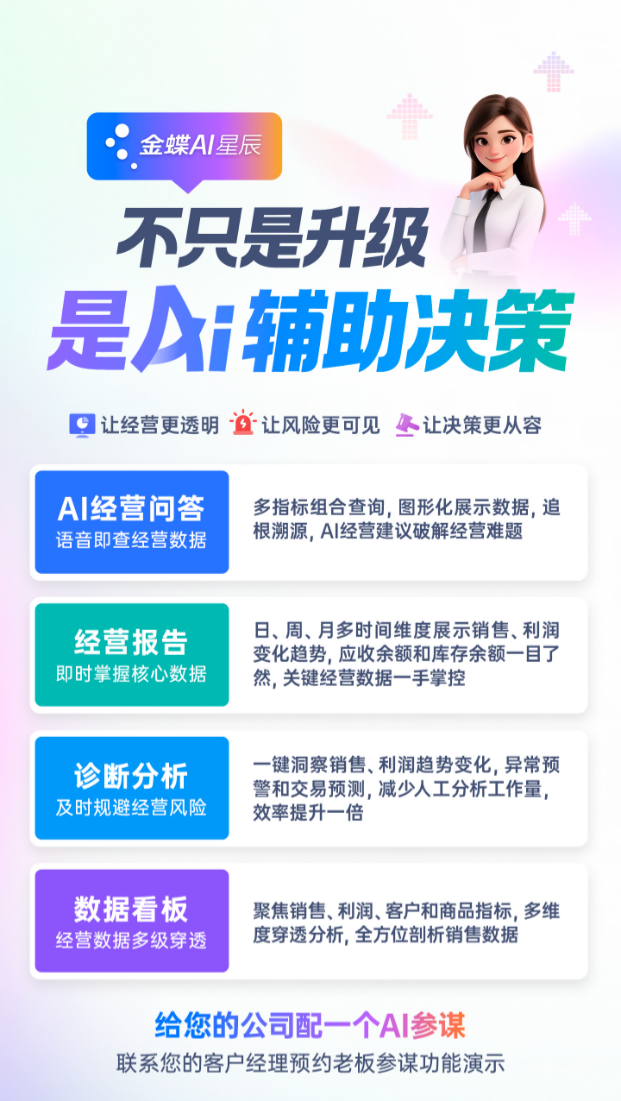 老板的“AI参谋”来了：金蝶AI星辰让经营决策不再拍脑袋