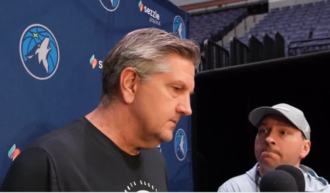 森林狼主帅克里斯-芬奇今天接受了记者采访。

谈到森林狼本赛季状态起伏的问题，以