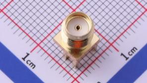 RF射频同轴连接器 偏脚 镀金外螺内孔侧插半牙