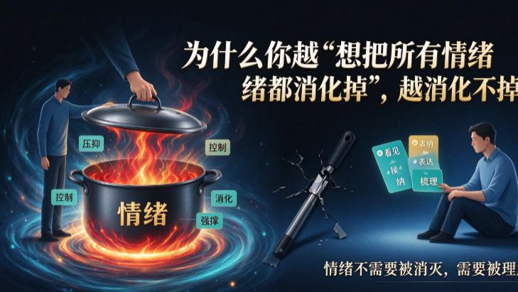 为什么你越“想把所有情绪都消化掉”，越消化不掉？