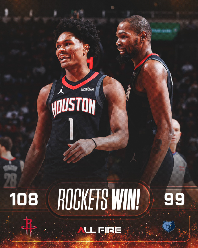 大火收汁！#火箭主场逆转灰熊# ​​​​
火箭和无莫熊缠斗了三节，
在无限的肉搏