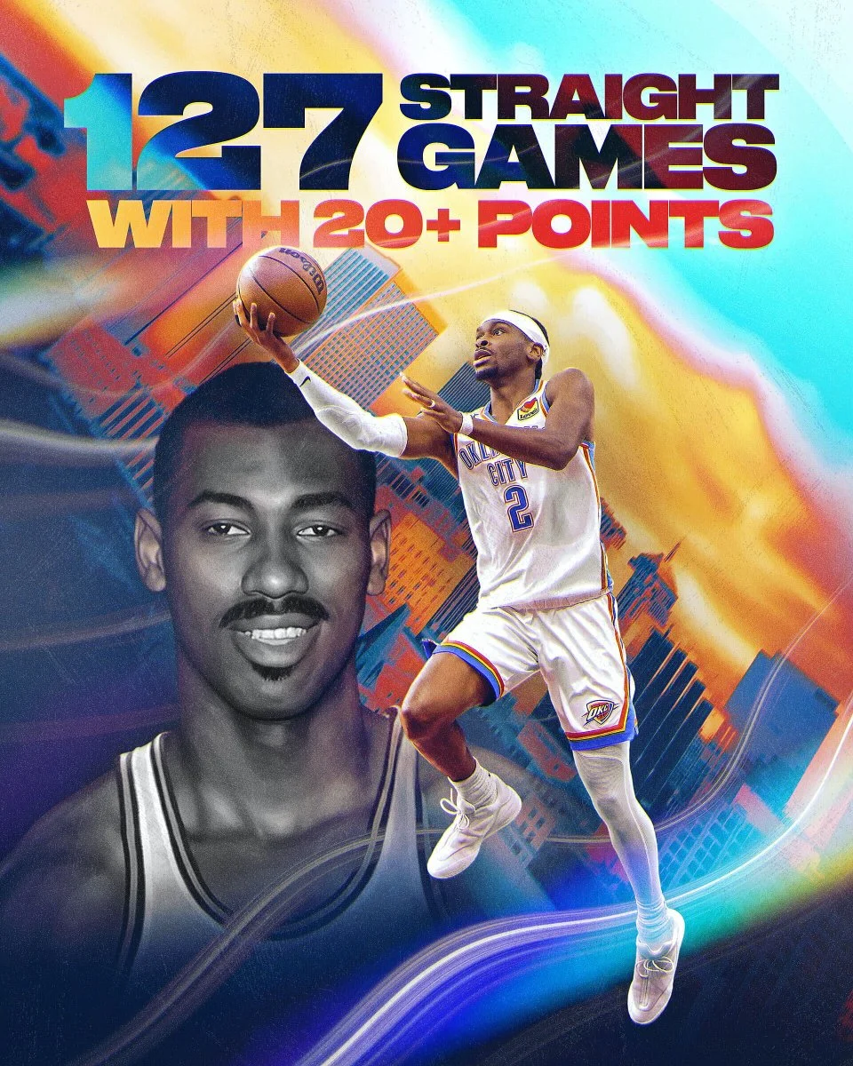 雷霆与凯尔特人的比赛中。

目前，雷霆球员谢伊-吉尔杰斯-亚历山大得到了21分。