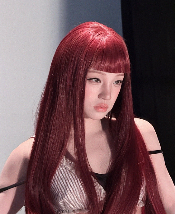 宋雨琦的齐刘海造型，超nice的，喜欢的！