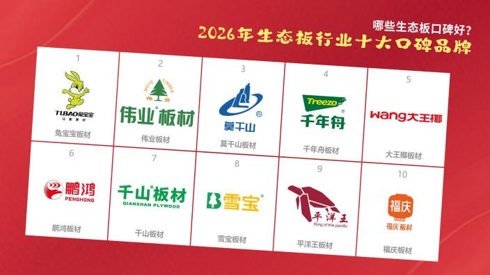 哪些生态板口碑好？2026年生态板行业十大口碑品牌