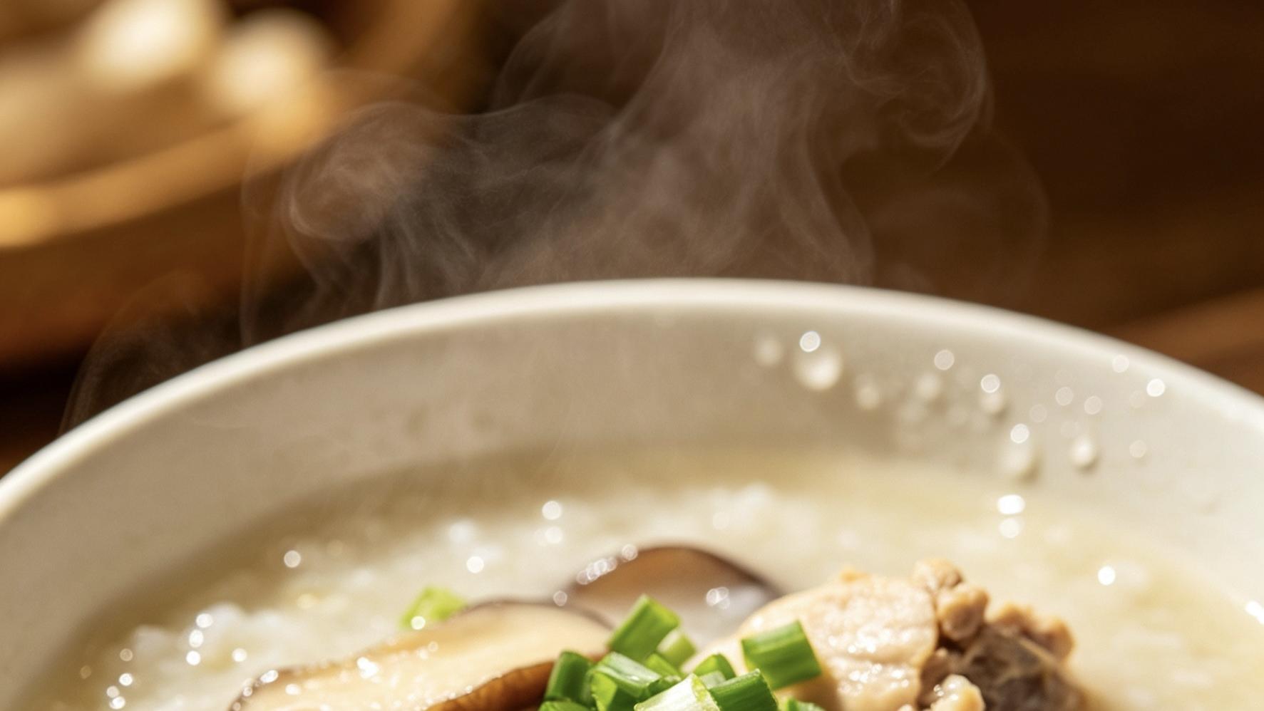 鲜掉眉毛的松茸菌菇鸡肉粥，家常快手做法超治愈！