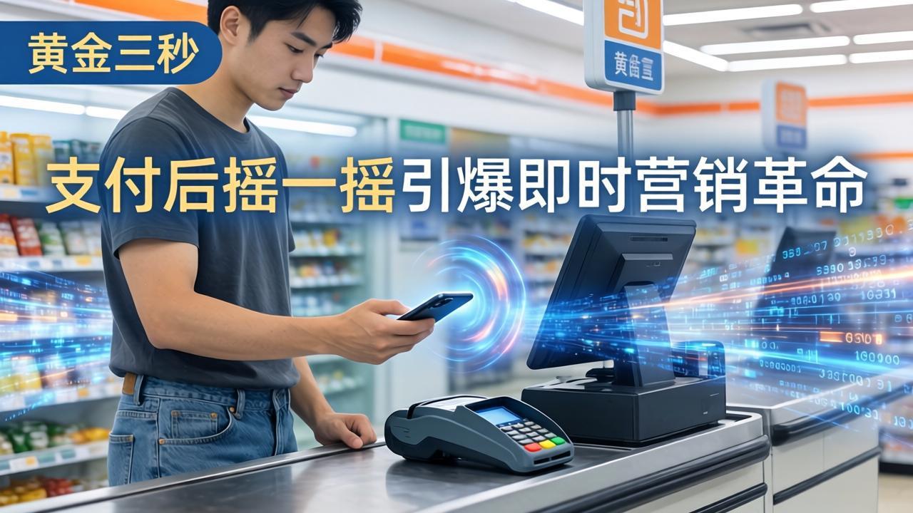 抓住“黄金三秒”：支付后摇一摇如何引爆即时营销革命