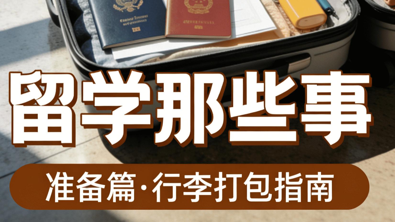 留学行李精简清单｜10件高使用率好物，闭眼带不亏